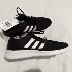 Adidas QT Racers Cloudfoam Black and White Sneakers